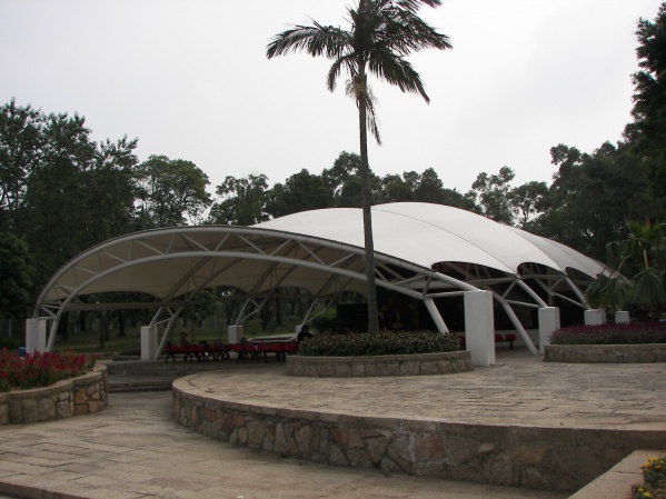 蟲式休息空間張拉膜結構工程